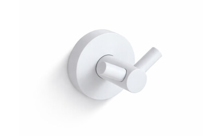 CLASSIC - Double Towel Hook / Matte White