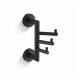 CLASSIC - Towel Hook / Triple Swivel / Matte Black #1