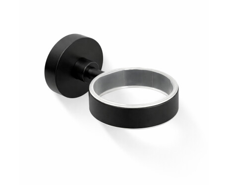 CLASSIC—Cup holder 80.003/003.1, soap dish 80.004/004.1 / matte black / * glass sold separately