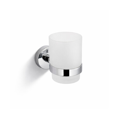 CLASSIC—Cup Holder / Chrome, Frosted Glass #1