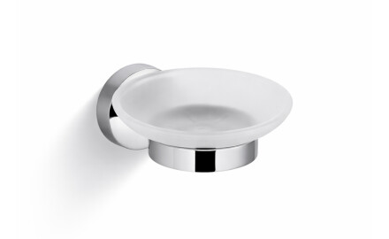 CLASSIC - Soap Dish / Chrome, Frosted Glass