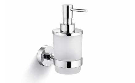 CLASSIC - Liquid Soap Dispenser / Frosted Glass / Chrome