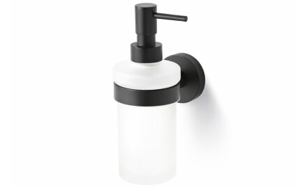 CLASSIC - Liquid Soap Dispenser / Frosted Glass / Matte Black