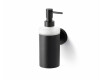 CLASSIC - Liquid Soap Dispenser / Metal Housing, Frosted Glass / Matte Black