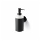CLASSIC - Liquid Soap Dispenser / Metal Housing, Frosted Glass / Matte Black #1