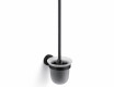 CLASSIC—Wall-mounted toilet brush / frosted glass / matte black