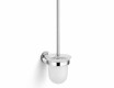 CLASSIC - Wall-mounted toilet brush / frosted glass / chrome