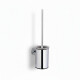 CLASSIC—Low-profile wall-mounted toilet brush / metal holder, glass brush head / chrome #1