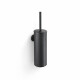CLASSIC—Tall Wall-Mounted Toilet Brush / Metal Container, Plastic Refill / Matte Black #1