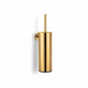 CLASSIC—Tall Wall-Mounted Toilet Brush / Metal Holder, Plastic Brush Head / Gold Gloss #1