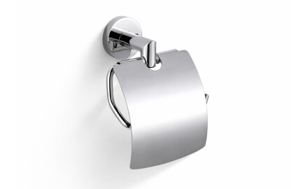 CLASSIC - Toilet Paper Holder / with Cover / Chrome