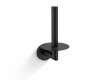 CLASSIC—Toilet Paper Holder with Rosette for a Spare Roll / Matte Black