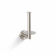 CLASSIC—Toilet Paper Holder with Rosette for a Spare Roll / Brushed Steel #1