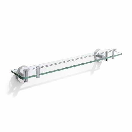 CLASSIC-60 Shelf for Under a Mirror / Chrome, Clear Glass #1