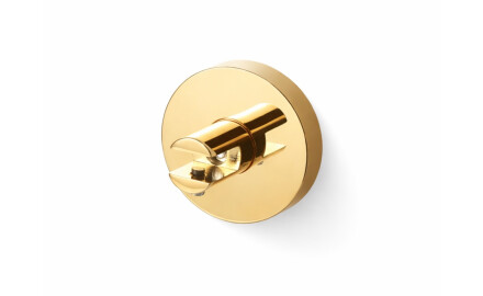 CLASSIC—Bracket with rosette for glass shelves 07.80160/50/40/30—2 pcs. / glossy gold