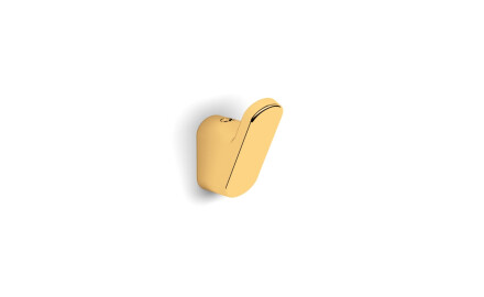 MILANO/NEXT—Single towel hook / glossy gold