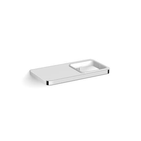 NEXT—Single-hook rack with shelf / * glass sold separately / chrome #1