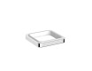 NEXT—Single, countertop-mounted handle / * glass sold separately / chrome