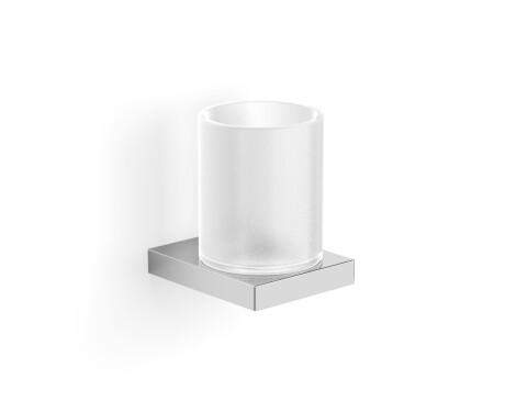KOBE—Cup Holder / Chrome, Frosted Glass