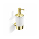 MEGAN - Liquid Soap Dispenser / Brushed Champagne Gold, Frosted Glass #1