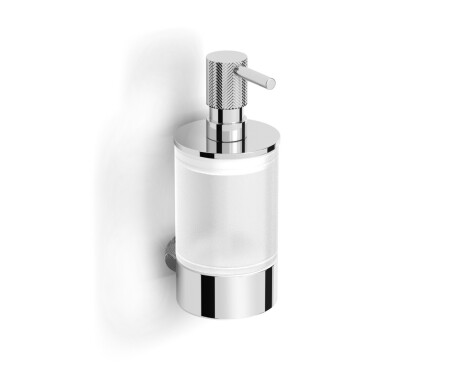 MEGAN - Liquid Soap Dispenser / Chrome, Frosted Glass