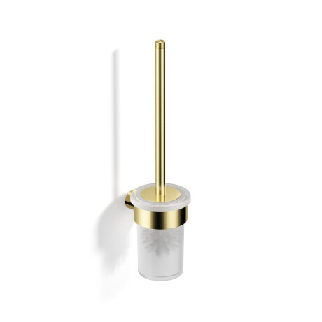 MEGAN - Wall-Mounted Toilet Brush / Brushed Champagne Gold #1