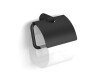 MEGAN - Toilet Paper Holder / with Cover / Matte Black