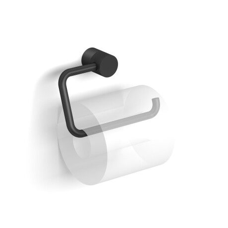 MEGAN - Toilet Paper Holder / Adjustable, Without Cover / Matte Black #1