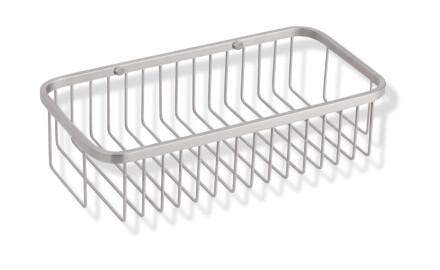 Basket 30x14x9 / brushed steel