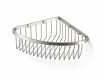 Corner basket 20x20x9 / brushed steel