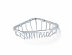 Corner basket 16x16x4 / chrome