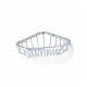 Corner basket 16x16x4 / chrome #1