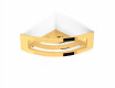 Basket - Corner Shelf 16x16x8 / Glossy Gold