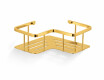 Basket - corner shelf 20x20x7 / glossy gold