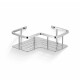 Basket - Corner Shelf 20x20x7 / Polished Steel #1