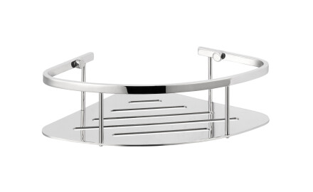 Basket - Corner Shelf 20x20x7 / Polished Steel