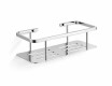 Basket - Bathroom Shelf 25x11x7 / Polished Steel