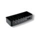 Basket 29x12x5.5 / matte black / black plastic liner #1