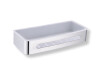 Basket 29x12x5.5 / polished steel / white plastic liner