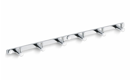 Towel rack - 6 towel hooks / chrome