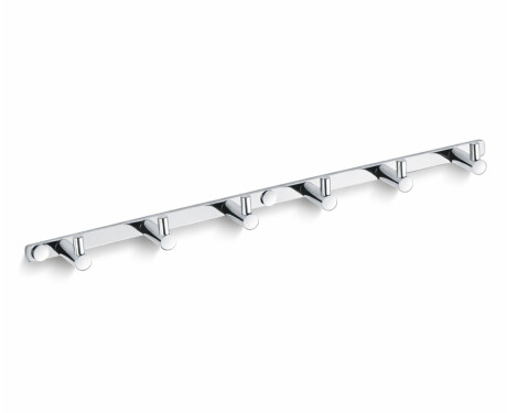Towel rack - 6 towel hooks / chrome