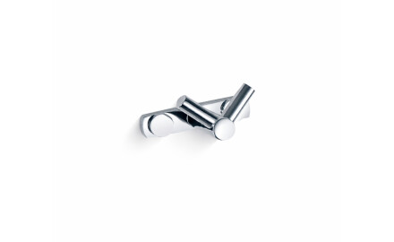Rack - 1 double towel hook / chrome