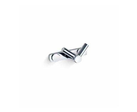 Rack - 1 double towel hook / chrome