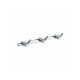 Towel rack - 3 double towel hooks / chrome #1