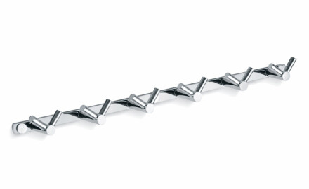 Towel Rack - 6 Double Towel Hooks / Chrome