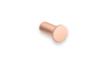 Single towel hook / rose gold finish