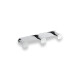Wide towel rack - 3 towel hooks / chrome #1