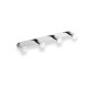 Wide towel rack - 4 towel hooks / chrome #1