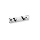 Rack - 2 angled towel hooks / chrome #1