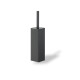 Wall-mounted toilet brush / square / matte black #1